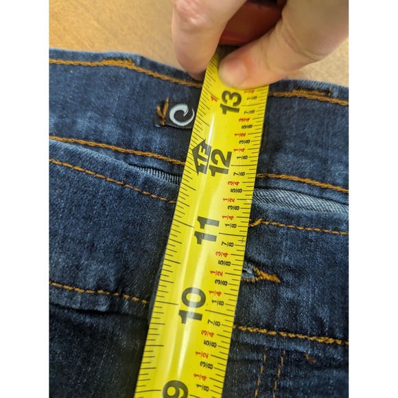 Origin Delta 68 Jeans Mens 38 Blue Dark Wash Made In USA Stretch Taper Denim - Picture 13 of 16